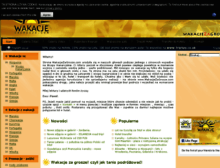 wakacjezagrosze.com screenshot