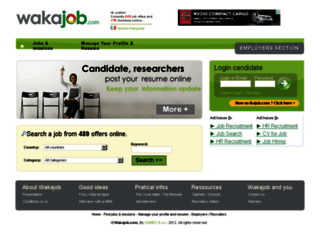 wakajob.com screenshot