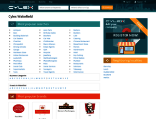 wakefield.cylex-uk.co.uk screenshot