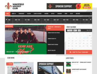 wakefieldhockeyclub.co.uk screenshot