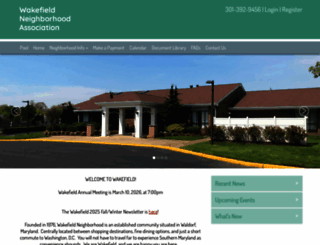 wakefieldneighborhood.com screenshot