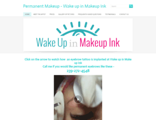 wakeupinmakeupink.com screenshot