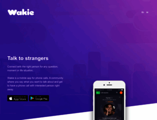 wakie.com screenshot