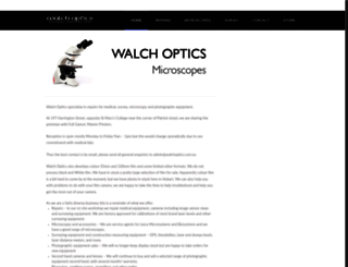 walchoptics.com.au screenshot