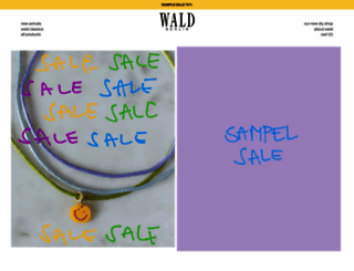 wald2.myshopify.com screenshot