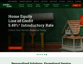 waldensavingsbank.com screenshot