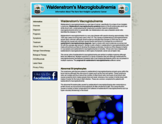 waldenstromsmacroglobulinemia.com screenshot