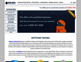 waldentesting.com screenshot