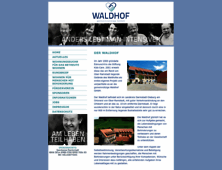 waldhof-ggmbh.de screenshot
