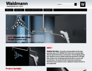 waldmannlighting.com screenshot