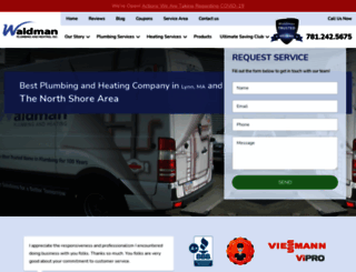 waldmanplumbing.com screenshot