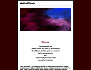 waldorfwatch.com screenshot