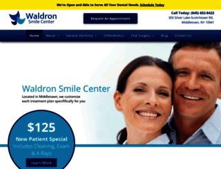 waldronsmilecenter.com screenshot