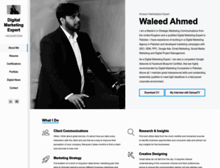 waleed-ahmed.com screenshot