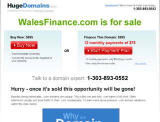 walesfinance.com screenshot