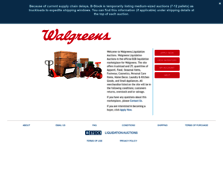 walgreens.bstock.com screenshot