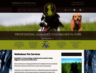 walkaboutpetservices.co.uk screenshot