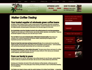 walkercoffee.com screenshot
