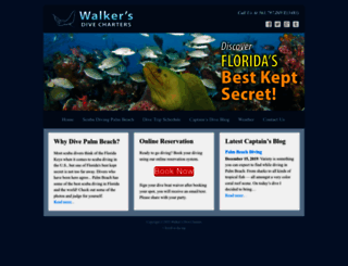 walkersdivecharters.com screenshot