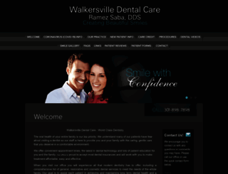 walkersvilledentalcare.com screenshot