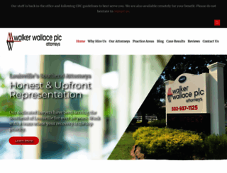 walkerwallacelaw.com screenshot