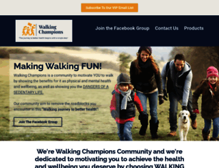 walkingchampions.com screenshot