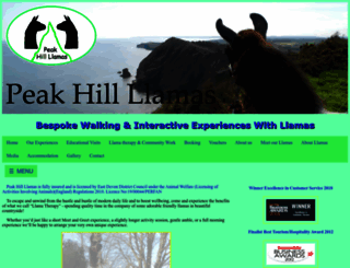 walkingwithllamas.co.uk screenshot