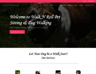 walknrollpetsitting.com screenshot