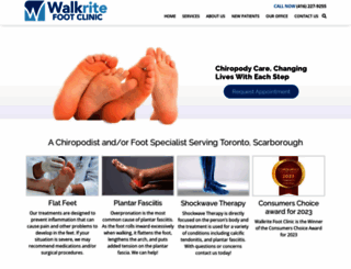 walkritefootclinic.ca screenshot