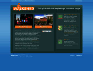 walkshed.org screenshot