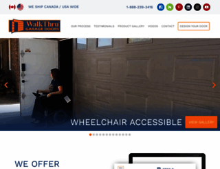 walkthrugaragedoors.com screenshot