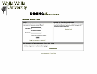 walla.campuscardcenter.com screenshot