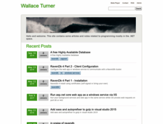 wallaceturner.com screenshot