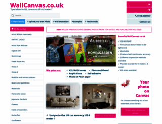 wallcanvas.co.uk screenshot