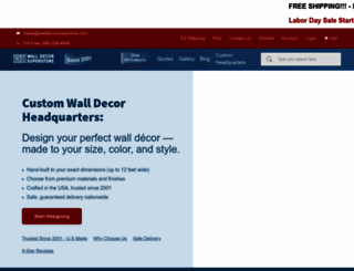 walldecorsuperstore.com screenshot