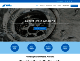 walleyplumbingcompany.com screenshot