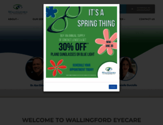 wallingfordeyecare.com screenshot