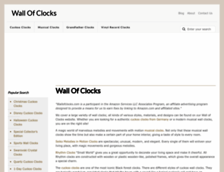 wallofclocks.com screenshot