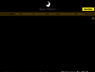 wallstreetchiropractic.com screenshot