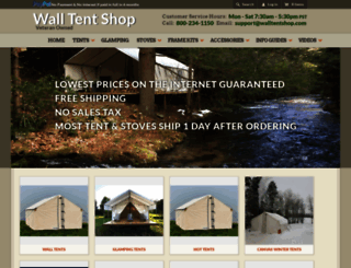 walltentshop.com screenshot
