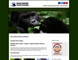 walmarkafricasafaris.com screenshot