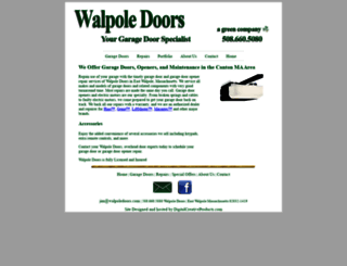 walpoledoors.com screenshot