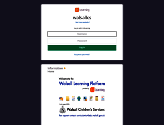 walsallcs.itslearning.com screenshot