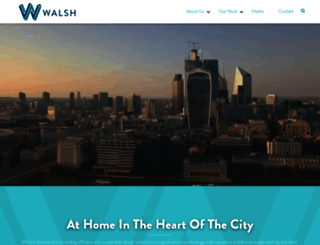 walsh.co.uk screenshot