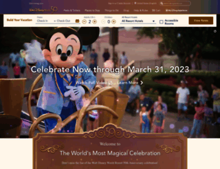 waltdisneyworld.com screenshot