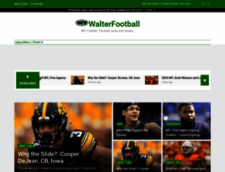 walterfootball.com screenshot
