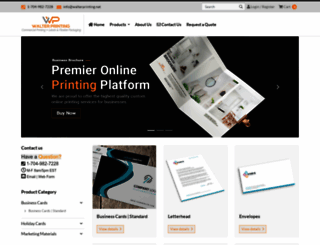 walterprinting.onprintshop.com screenshot