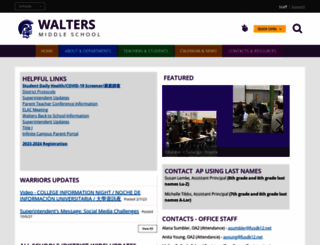 walters-fusd-ca.schoolloop.com screenshot