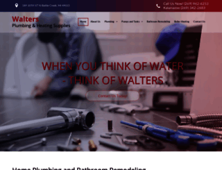 waltersplumbingandheating.com screenshot