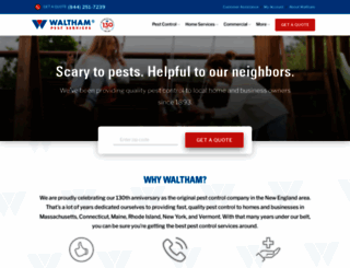 walthamservices.com screenshot